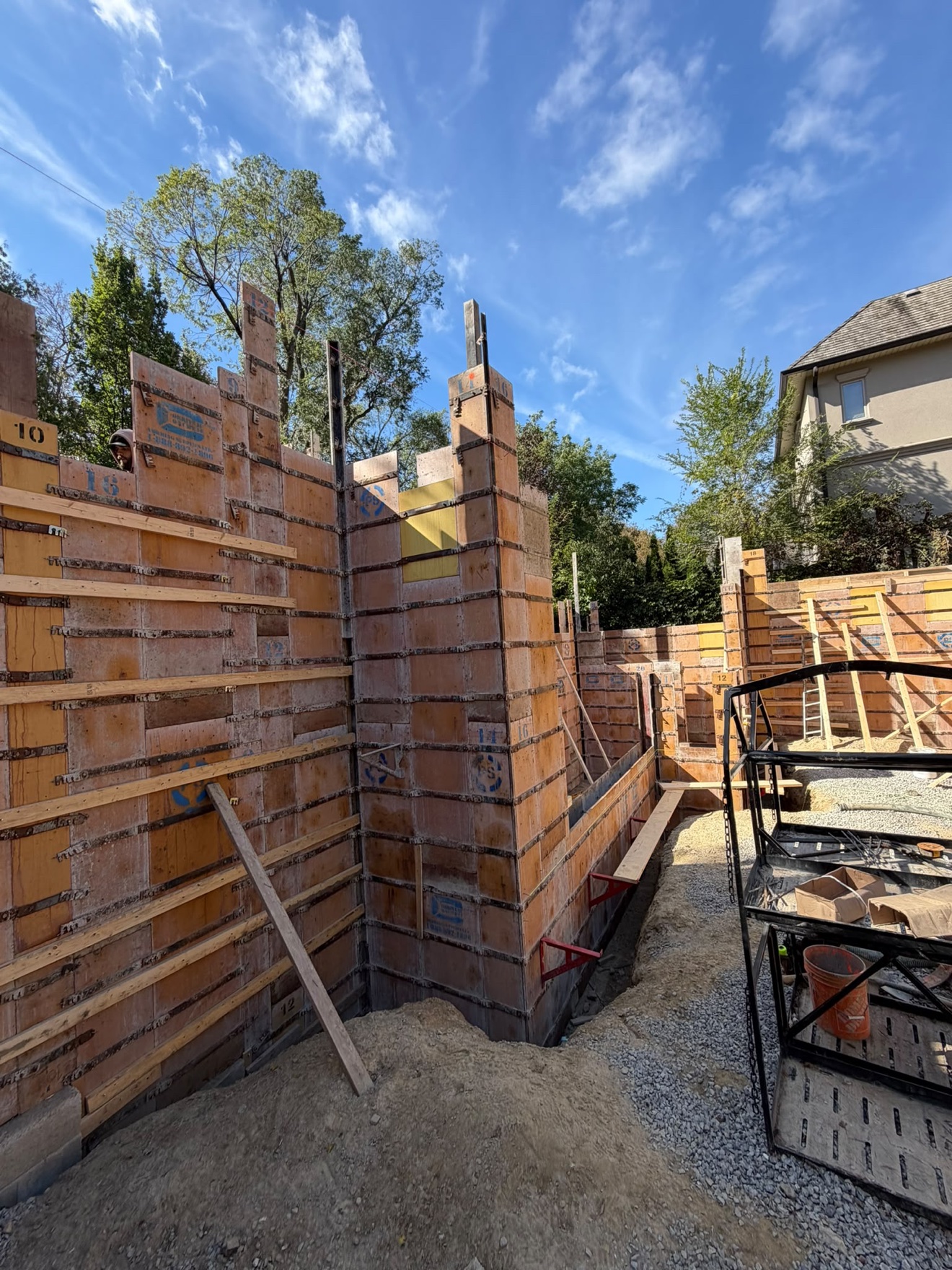 Foundation forming for a new home — Rouge Home Development Inc., GTA