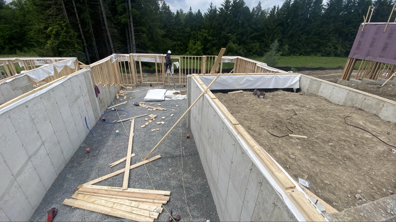 Poured concrete foundation walls — Rouge Home Development Inc., GTA