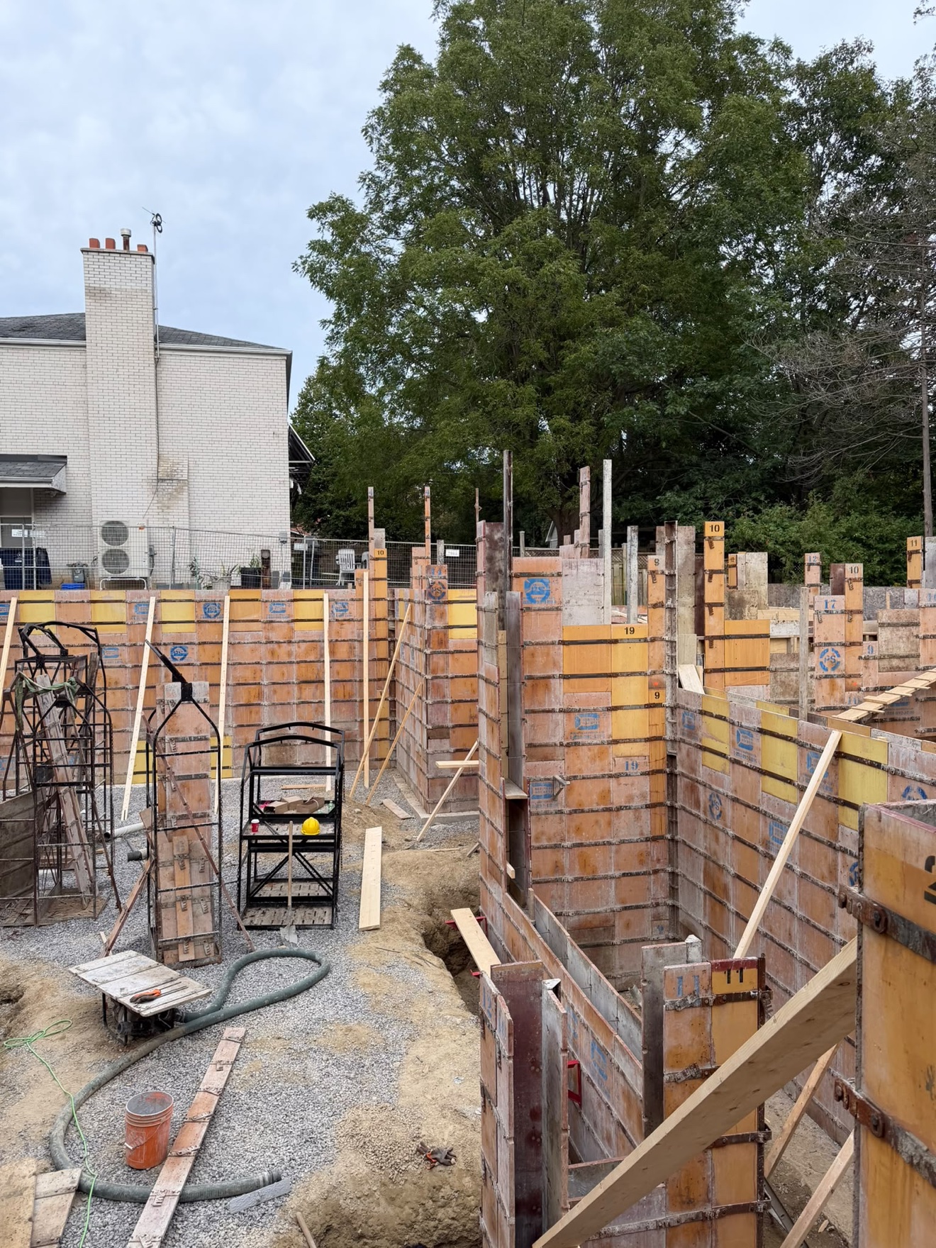 Foundation forming with rebar reinforcement — Rouge Home Development Inc., GTA