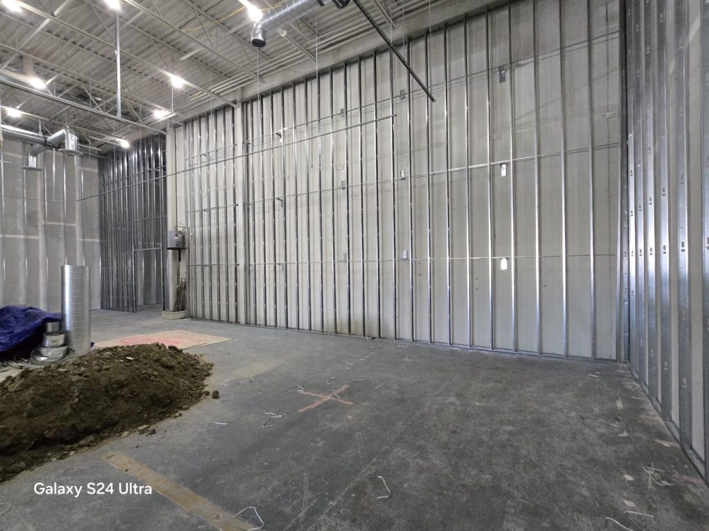 Commercial metal stud framing for interior walls — Rouge Home Development Inc., GTA