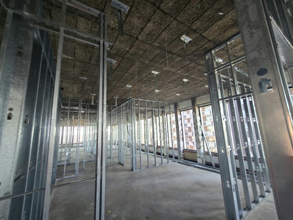 Steel stud office partitions — Rouge Home Development Inc., GTA